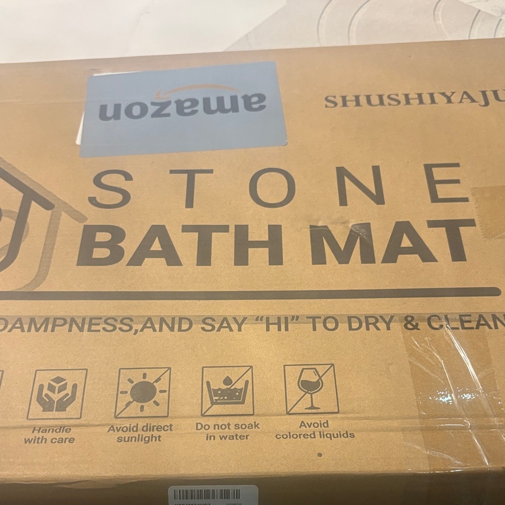 Stone Bath Mat - Tan